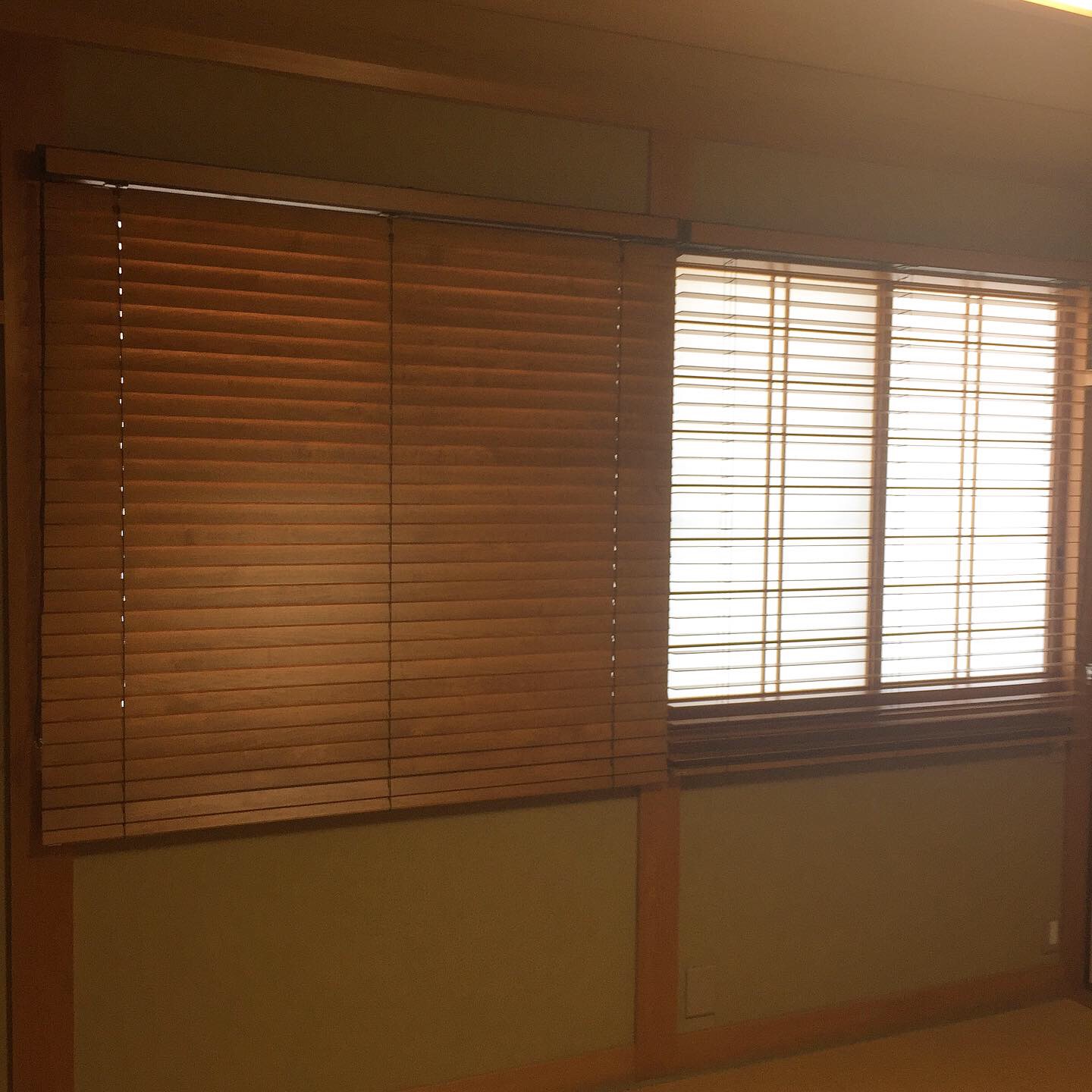 和室にNanik木製ﾌﾞﾗｲﾝﾄﾞ | 施工事例 | 株式会社メルサ