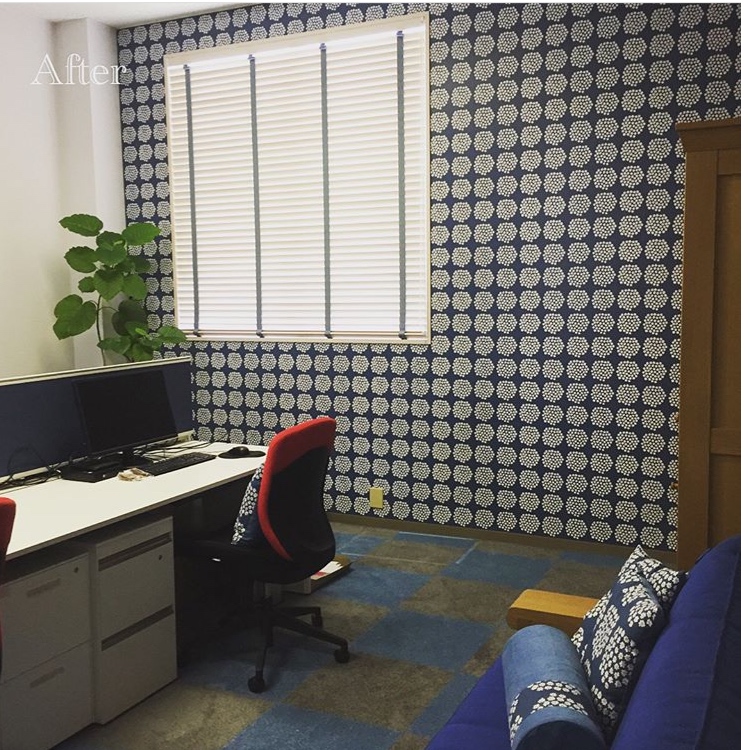 マリメッコ プケッティ 壁紙 幅53センチ インディゴ 壁紙 おしゃれ